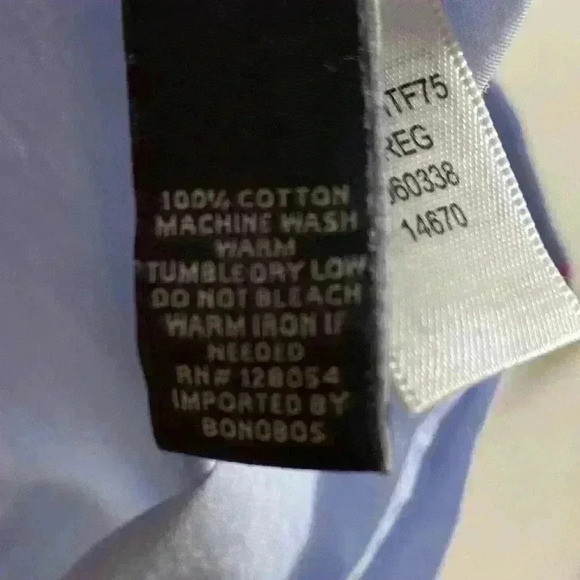 Bonobos tailored slim fit men button front shirt long sleeves shark print Large - Picture 7 of 7